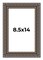 Photo Size Ornate Black Picture Frame - UV Acrylic, Foam Board Backing, Hanging Hardware
